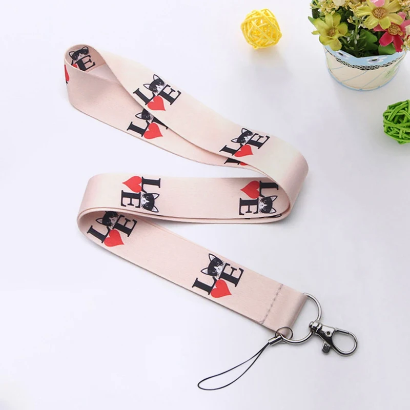 Cat Print Lanyard