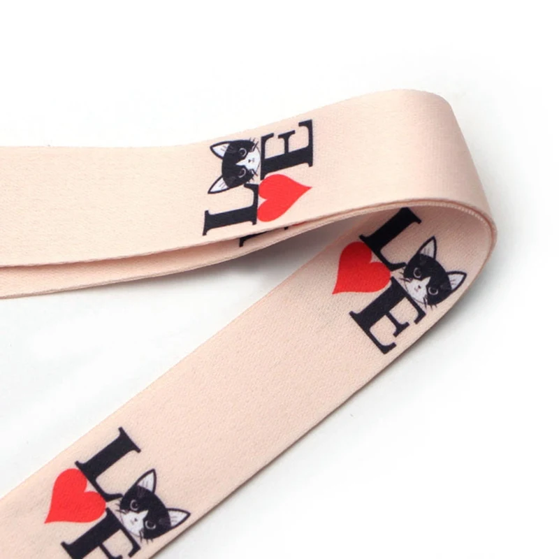 Cat Print Lanyard