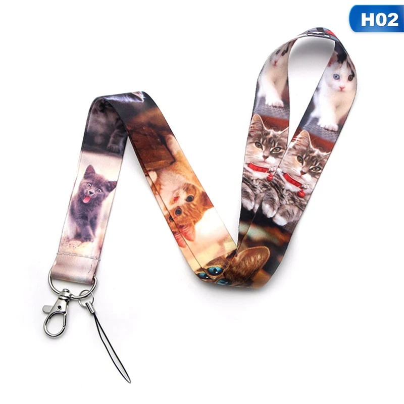 Cat Print Lanyard
