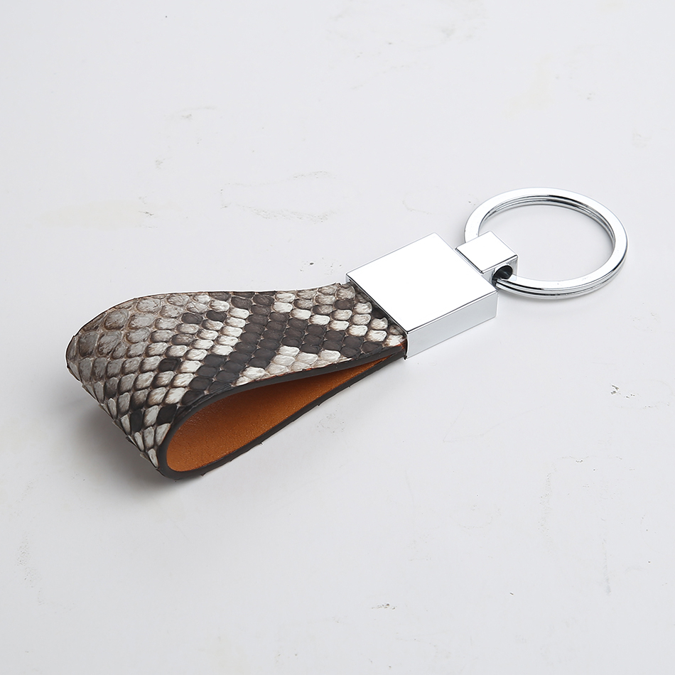 Men's Python Leather Key Chain