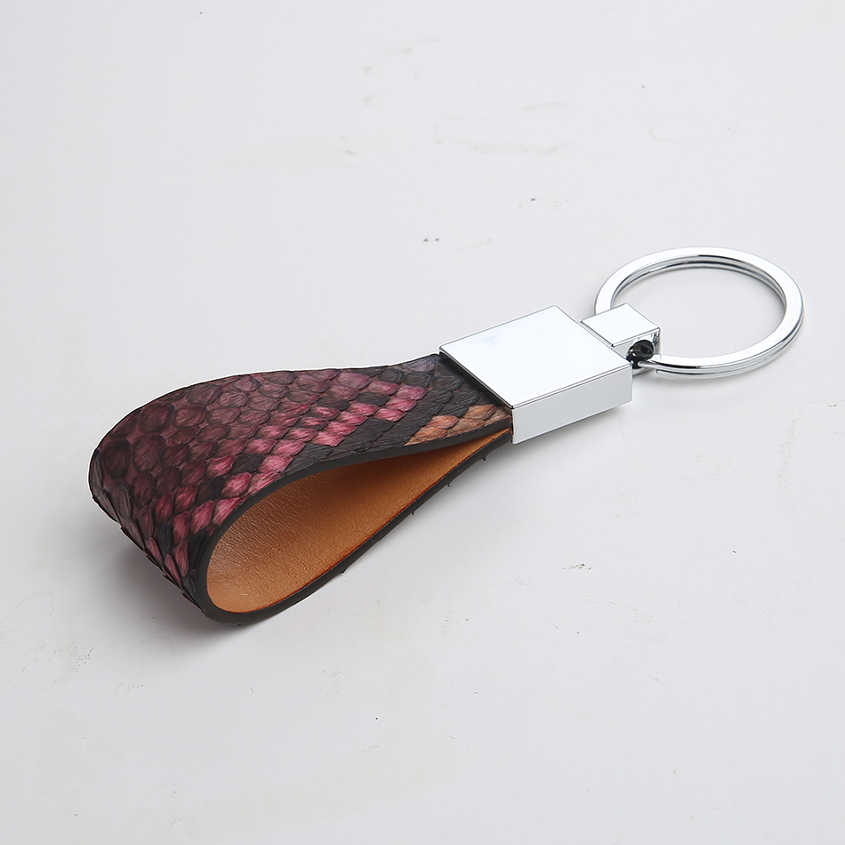 Men's Python Leather Key Chain