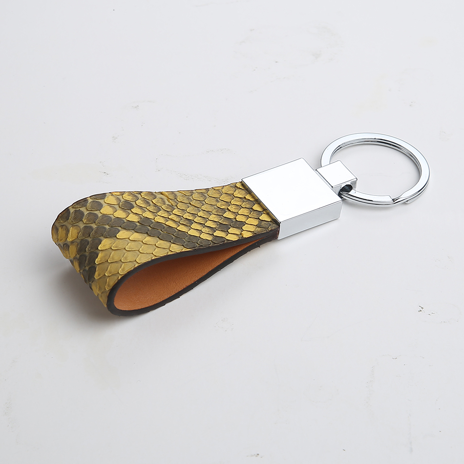 Men's Python Leather Key Chain