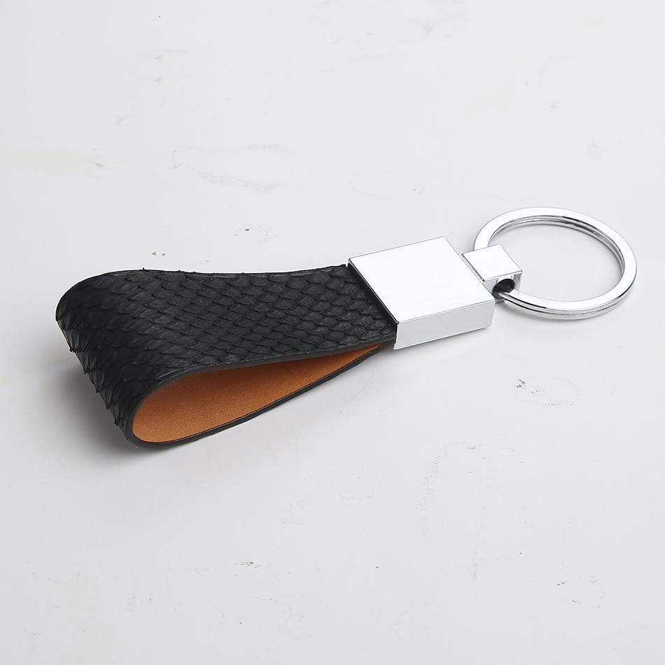 Men's Python Leather Key Chain