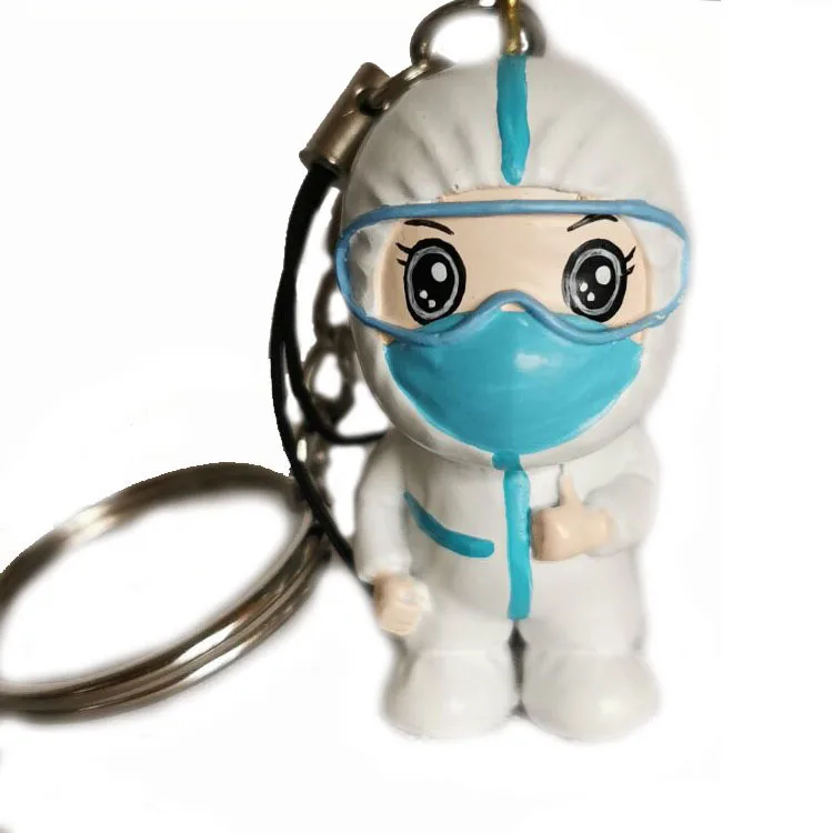 Doctor with Mask Key Ring