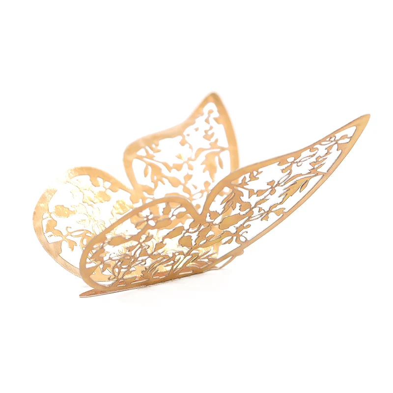 Patterned 3D Butterfly Wall Stickers Set