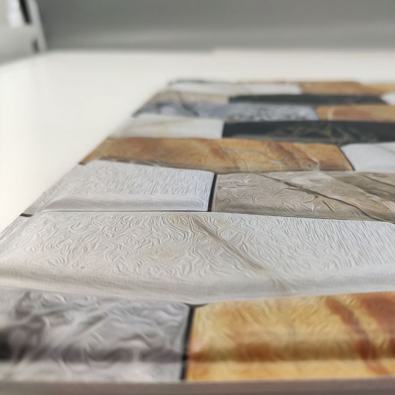 Set of 3D Wall Stickers in Brick Print