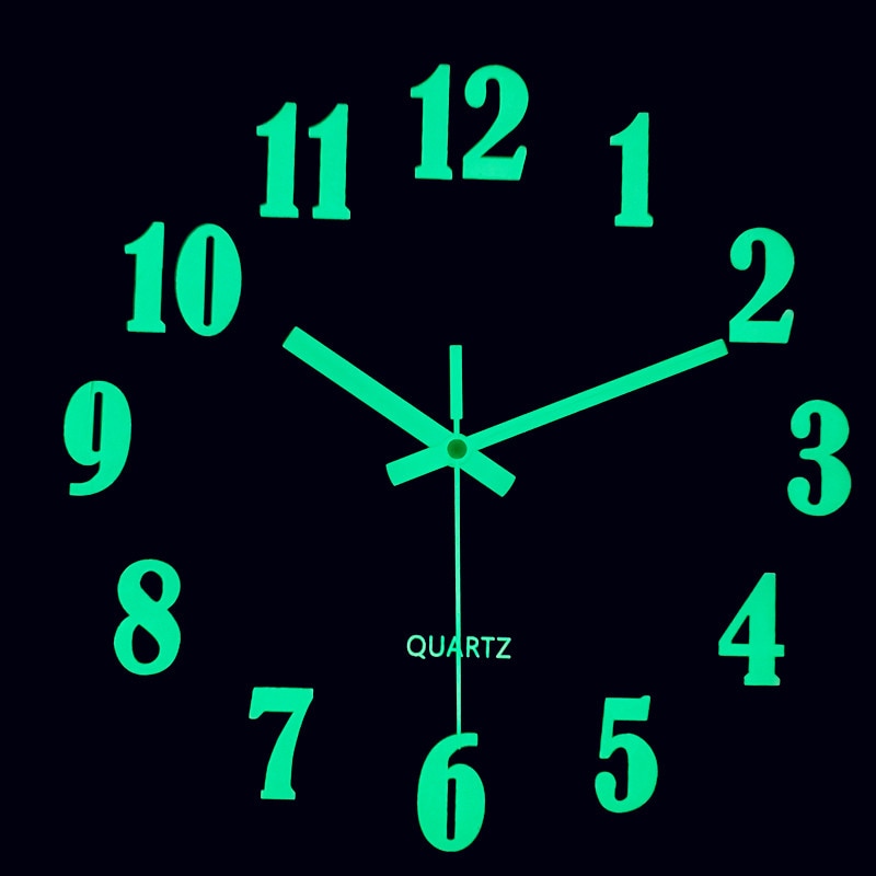 Luminous Wooden Wall Clock