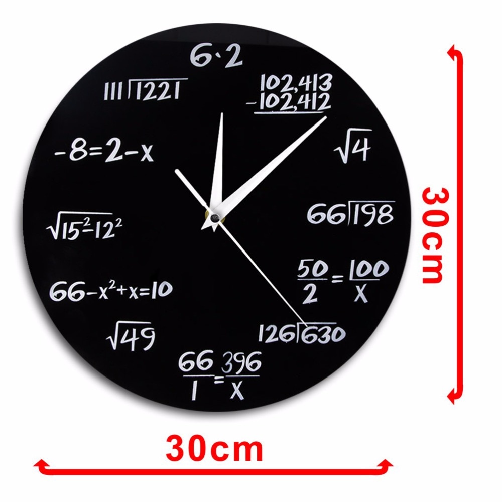 Geek Math Formula Design Wall Clock