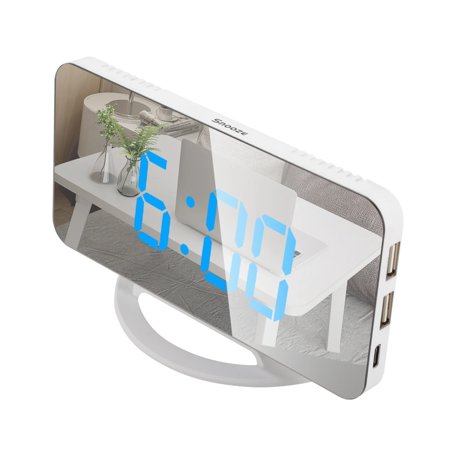 LED Mirror Digital Clock