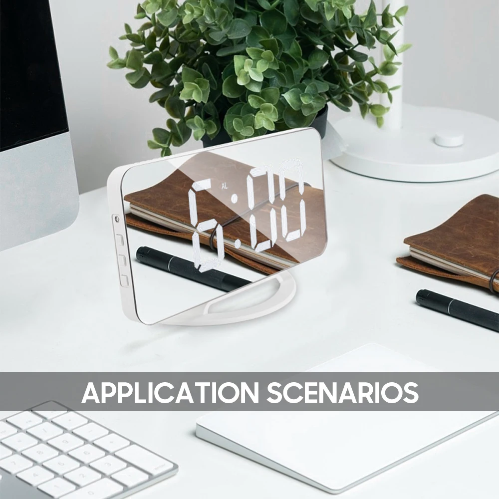 LED Mirror Digital Clock