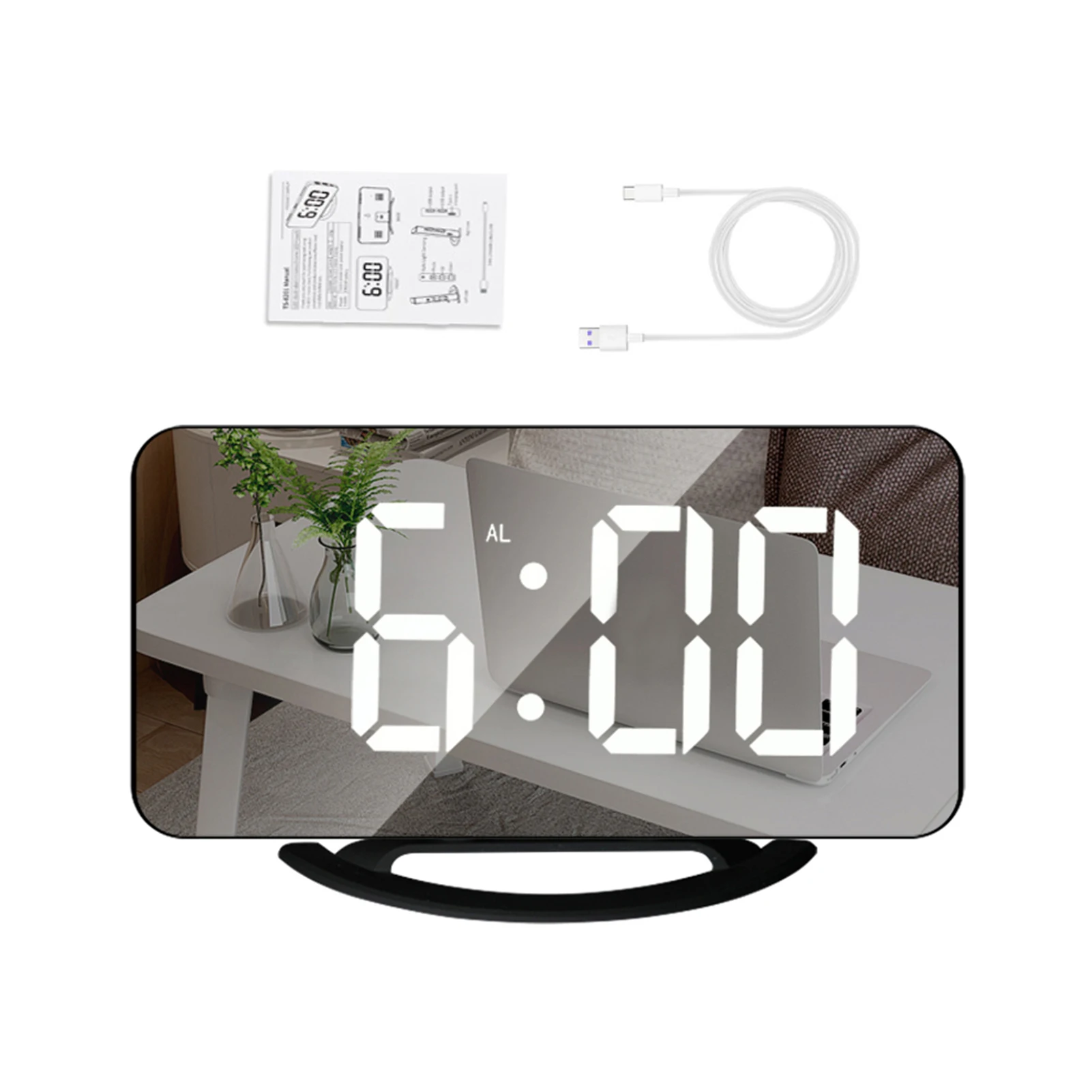 LED Mirror Digital Clock