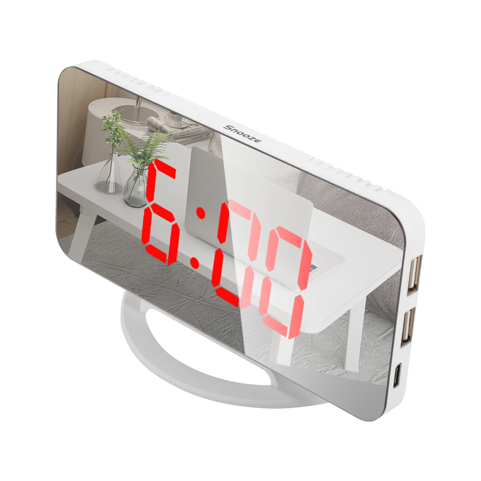 LED Mirror Digital Clock