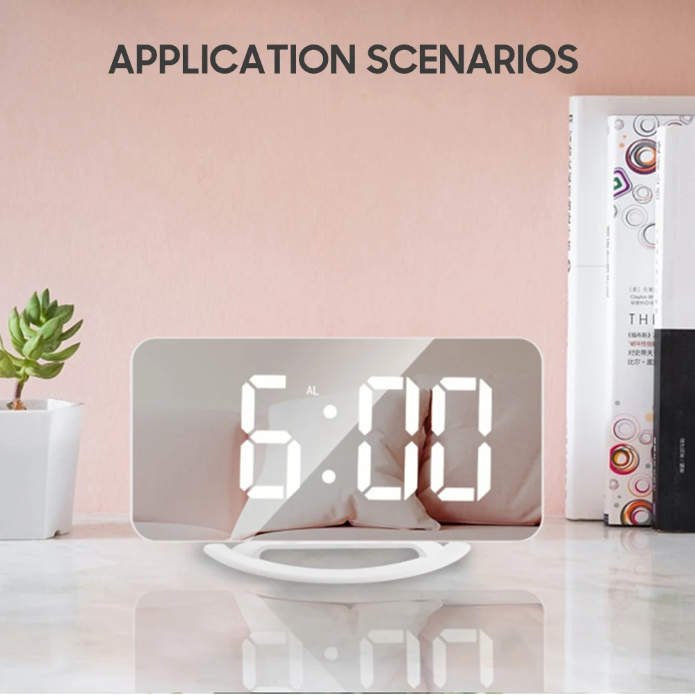 LED Mirror Digital Clock