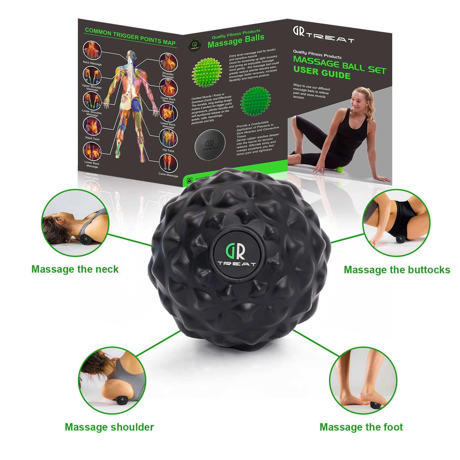 Lightweight Foam Yoga Massage Balls and Rollers