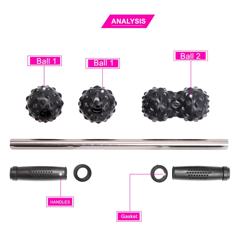 Lightweight Foam Yoga Massage Balls and Rollers