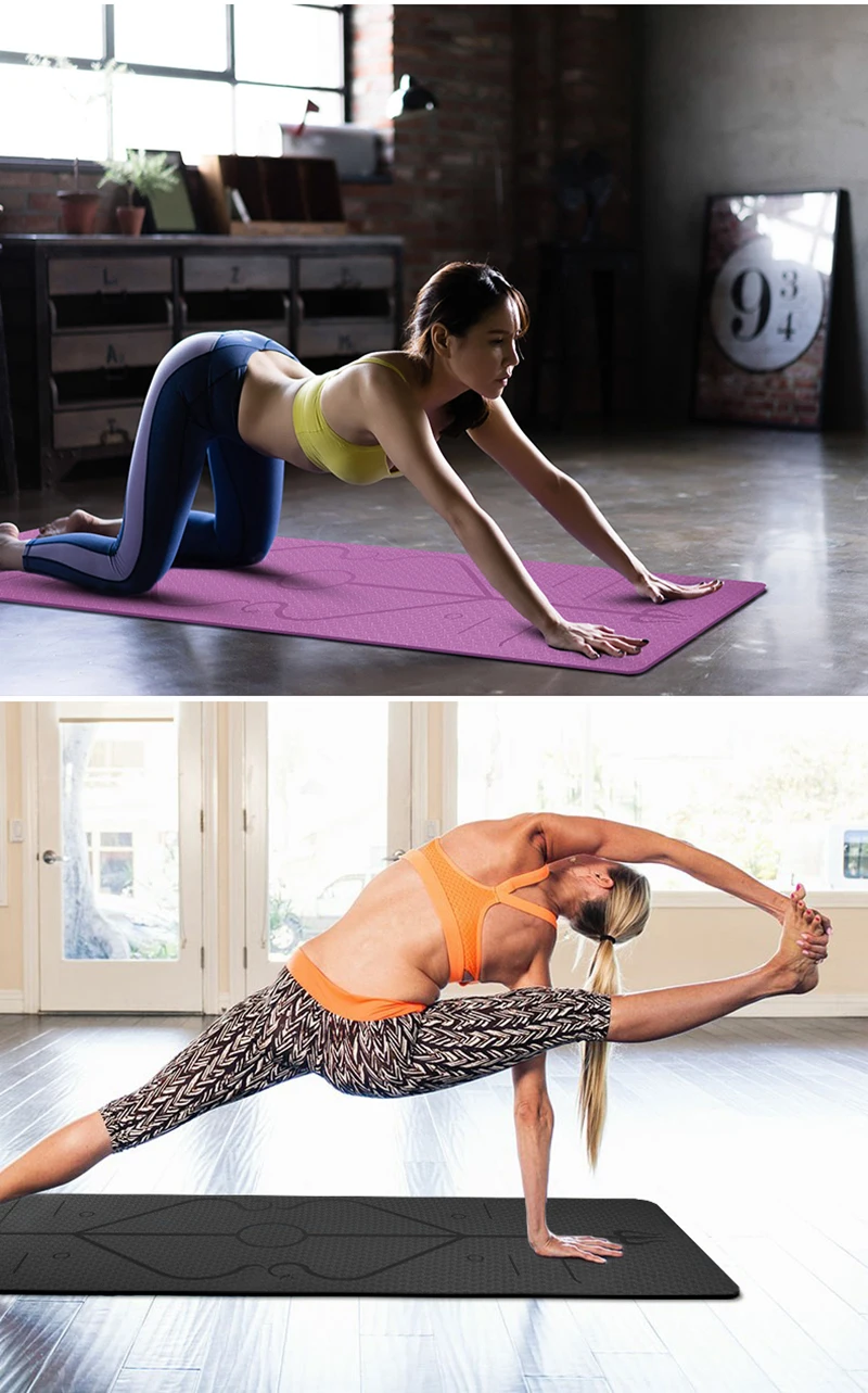 6 mm Two Tone Fitness Mat