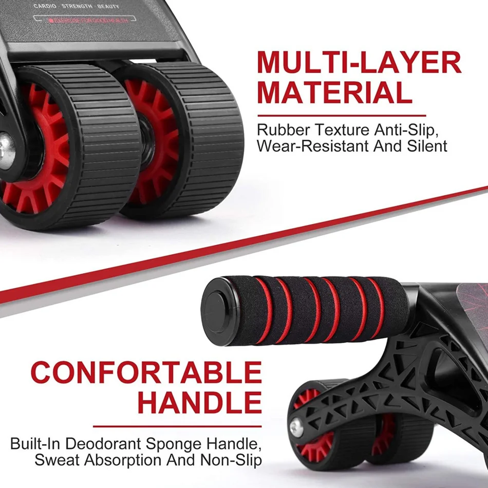 4 Wheels Ab Roller for Core Workout