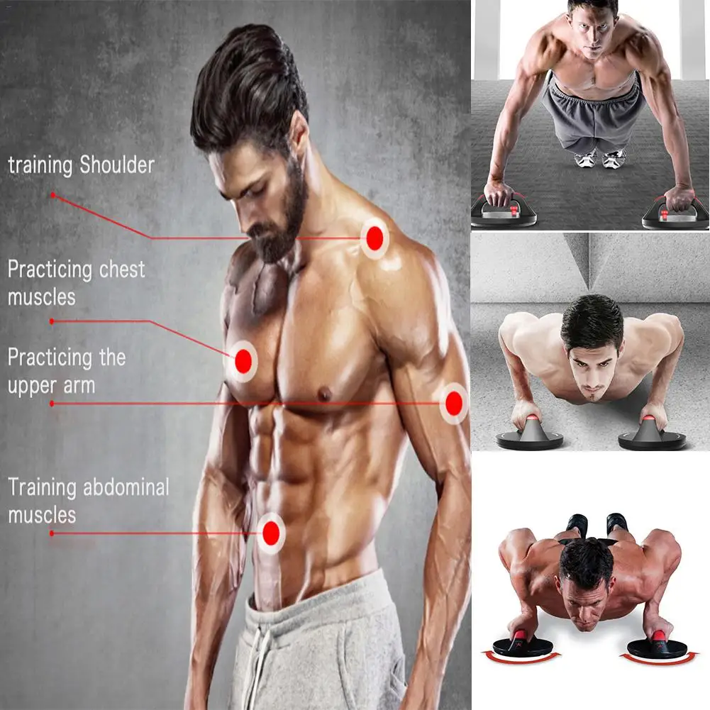 Fitness Rotating Push-Up Racks