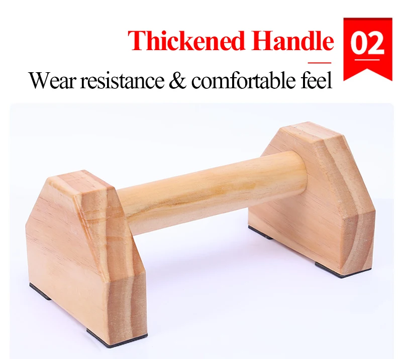Fitness Wooden Push-Up Stands