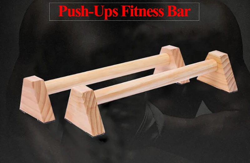 Fitness Wooden Push-Up Stands