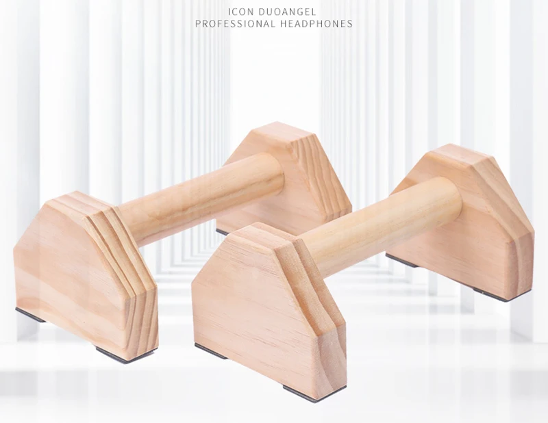 Fitness Wooden Push-Up Stands