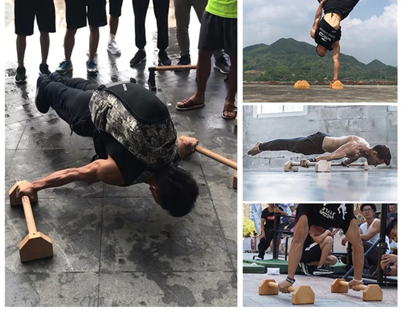 Fitness Charcoal Push-Up Stands